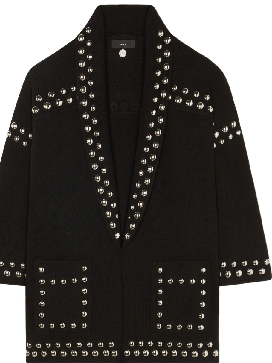 Alanui cardigan stud-embellished Women virgin-wool 0701